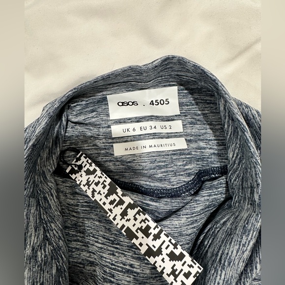 NWT ASOS 4505 Maternity Yoga Leggings in Heather/Blue - Size US 2 - Picture 4 of 10